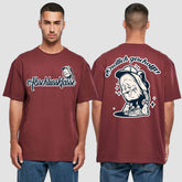 1058 "Endlich" Abschluss Oversize T-Shirt beidseitig bedruckt